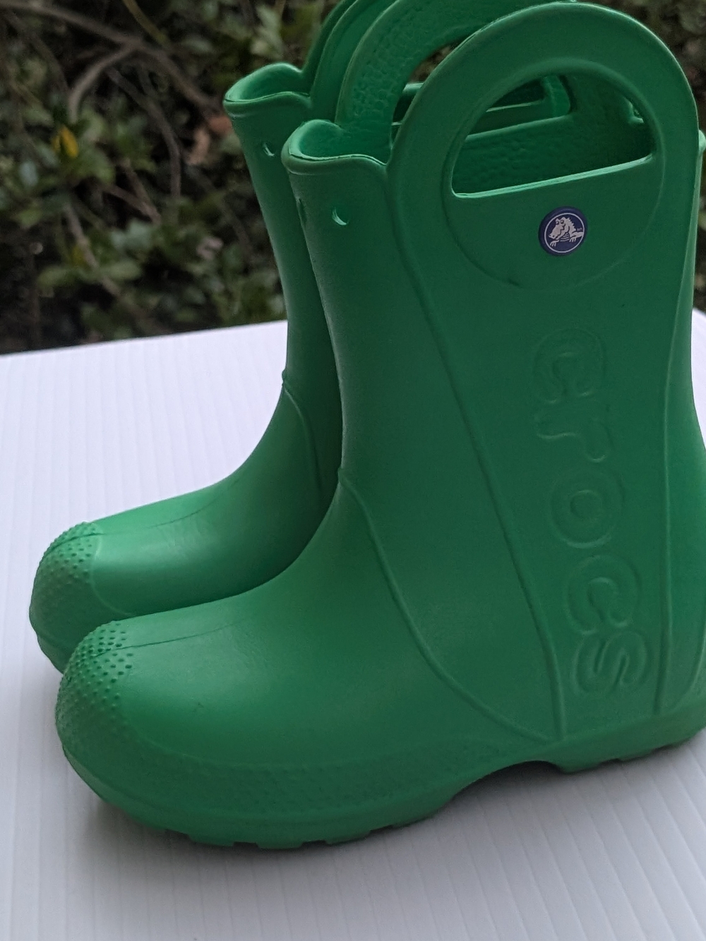 CROCS Kids Green Rain Boots - Picture 4 of 14